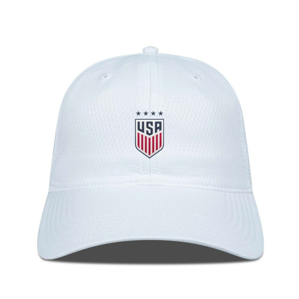 USWNT Levelwear Matrix Insignia Core Adjustable Hat White - FIFA World CUP