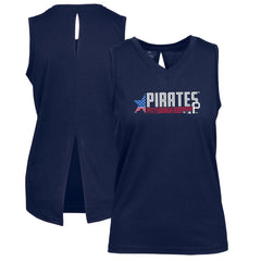 Pittsburgh Pirates Levelwear Women's Paisley Independence Aviation Tank Top - MLB