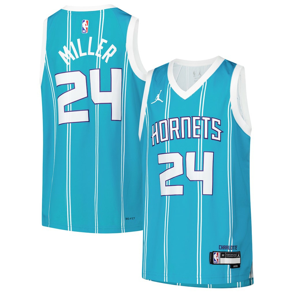 Brandon Miller Charlotte Hornets Youth Swingman Jersey Icon Edition Teal - NBA