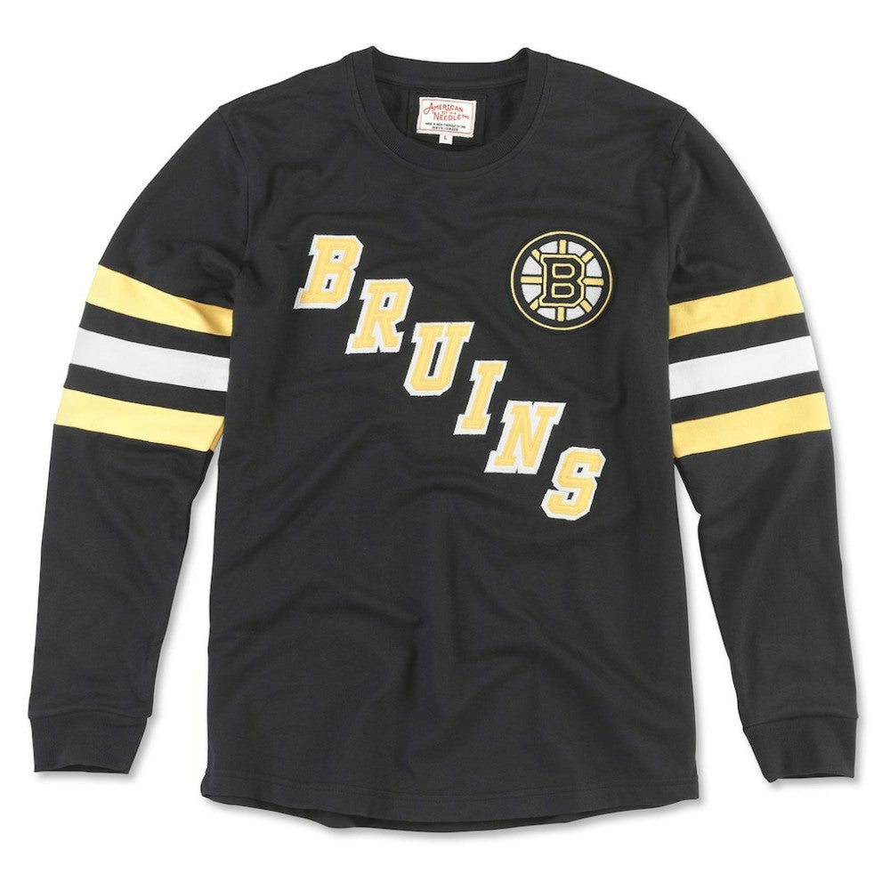 Boston Bruins American Needle Sudbury Long Sleeve T-Shirt - Black - NHL