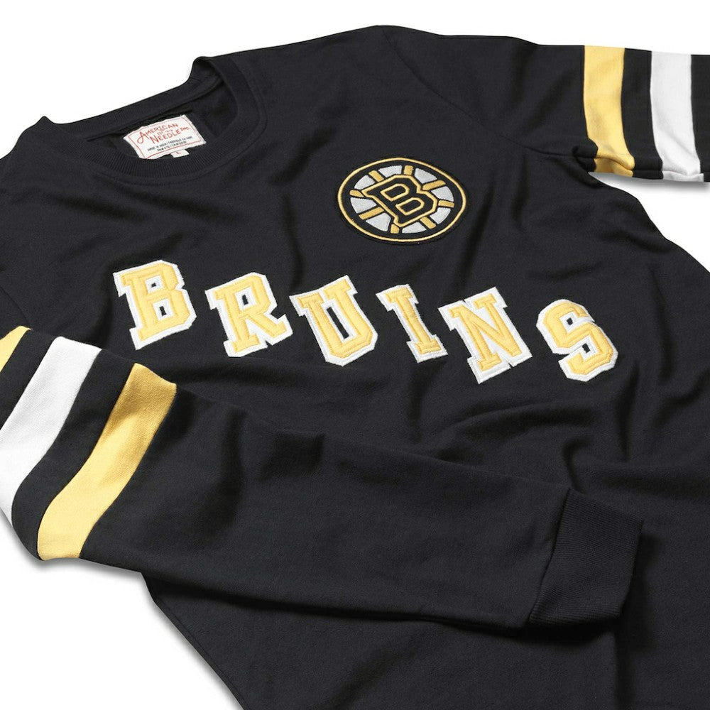 Boston Bruins American Needle Sudbury Long Sleeve T-Shirt - Black - NHL