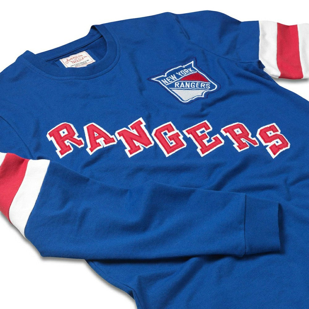 New York Rangers American Needle Sudbury Long Sleeve T-Shirt - Blue - NHL