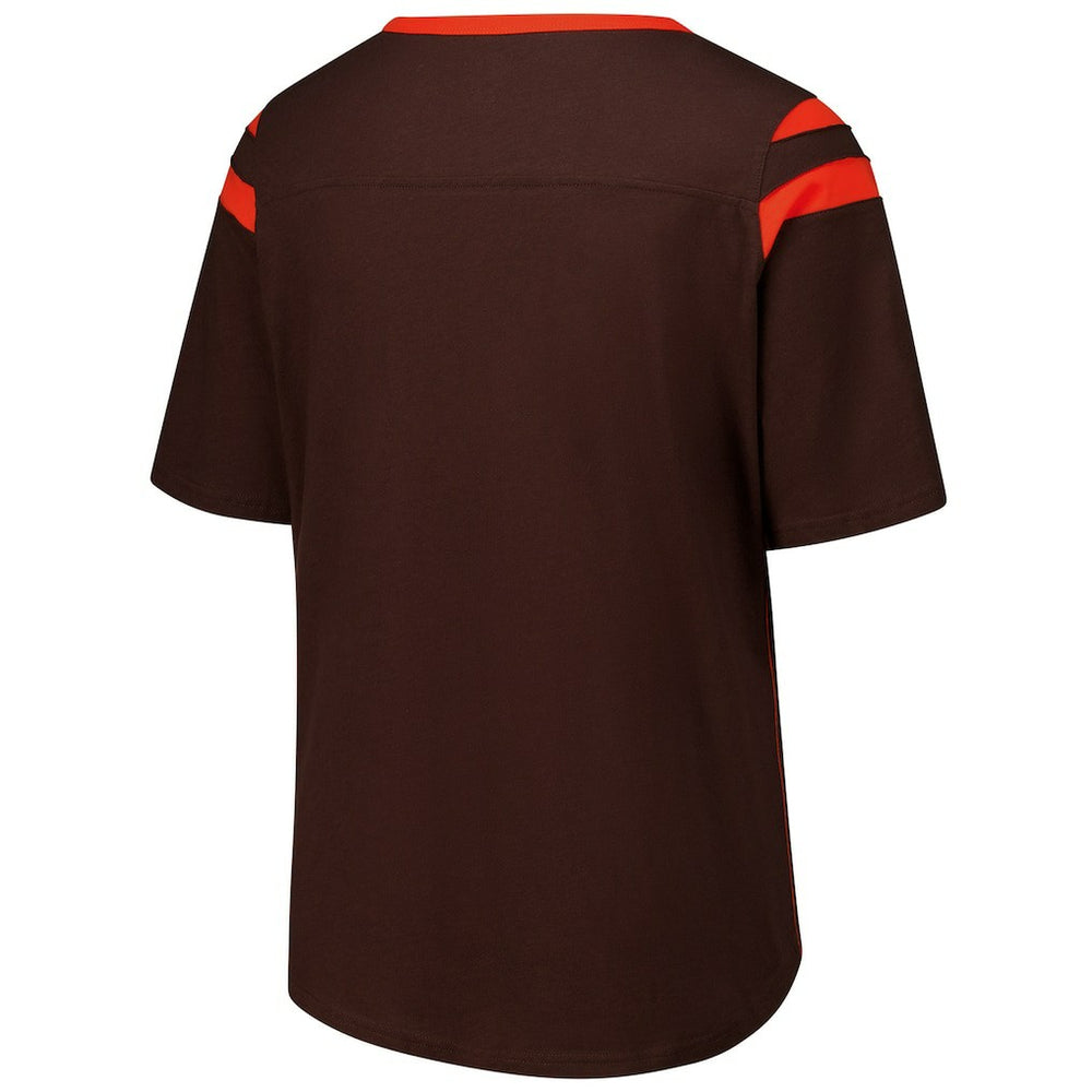Cleveland Browns G-III 4Her by Carl Banks Women's Plus Size Linebacker T-Shirt Brown | NFL