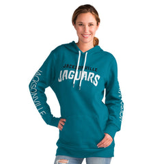 Jacksonville Jaguars G-III 4Her by Carl Banks Women's Extra Inning Pullover Hoodie Teal | NFL