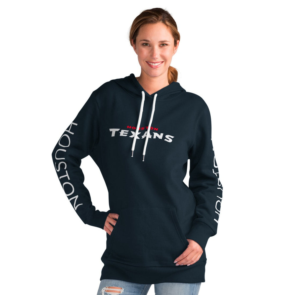 Houston Texans G-III 4Her by Carl Banks Women's Extra Inning Pullover Hoodie Navy | NFL