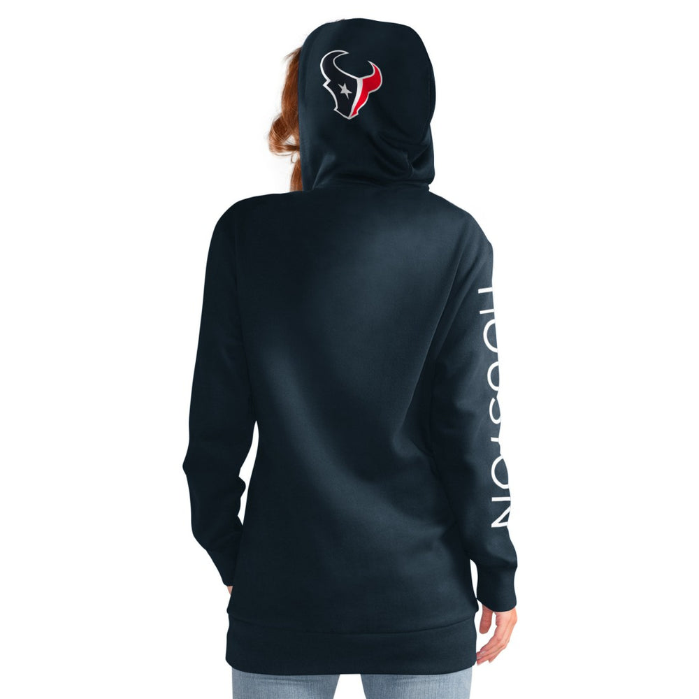 Houston Texans G-III 4Her by Carl Banks Women's Extra Inning Pullover Hoodie Navy | NFL