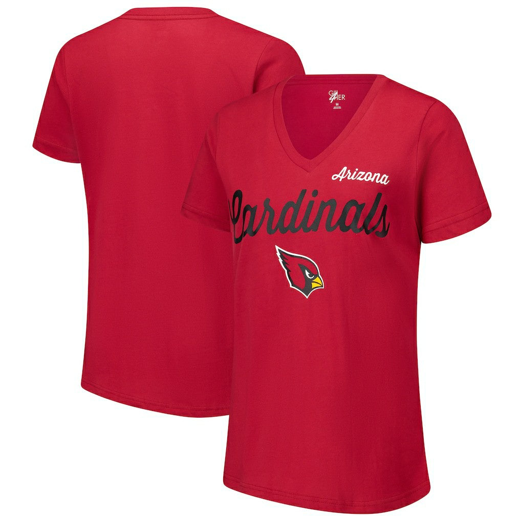 Arizona Cardinals G-III 4Her by Carl Banks Women's Post Season V-Neck T-Shirt Cardinal | NFL