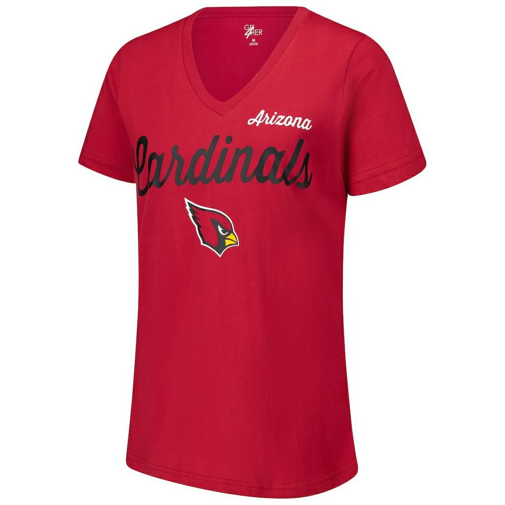 Arizona Cardinals G-III 4Her by Carl Banks Women's Post Season V-Neck T-Shirt Cardinal | NFL