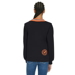 Cincinnati Bengals Tommy Hilfiger Women's Alice V-Neck Pullover Sweatshirt Black | NFL