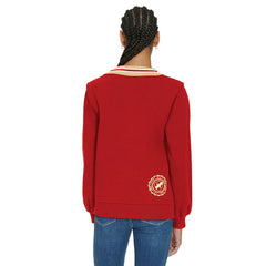 San Francisco 49ers Tommy Hilfiger Women's Alice V-Neck Pullover Sweatshirt Scarlet | NFL