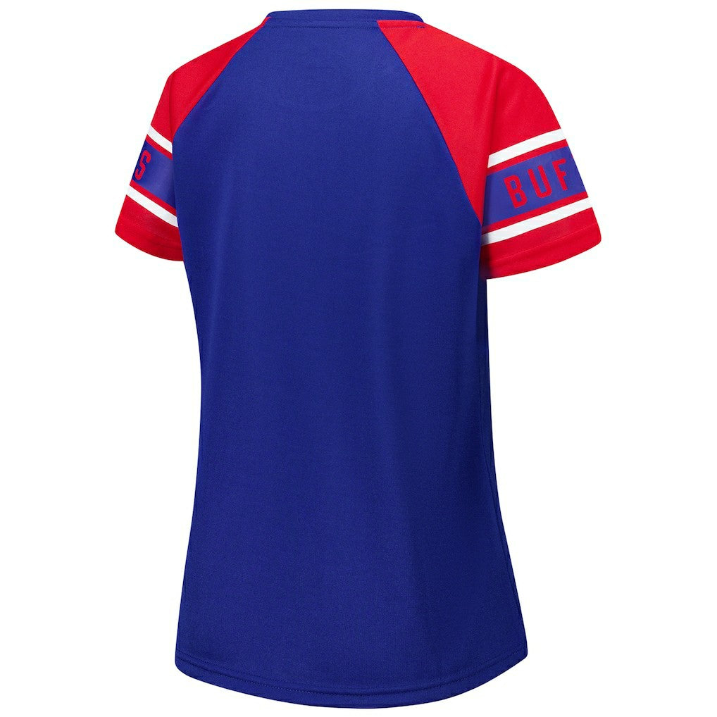 Buffalo Bills Starter Women's 1st Rounder Color Block Raglan Top Royal | NFL