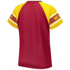 Washington Commanders Starter Women's 1st Rounder Color Block Raglan Top Burgundy | NFL