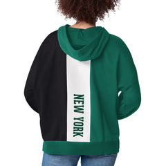 New York Jets Starter Women's Power Move Long Sleeve Pullover Hoodie Green | NFL