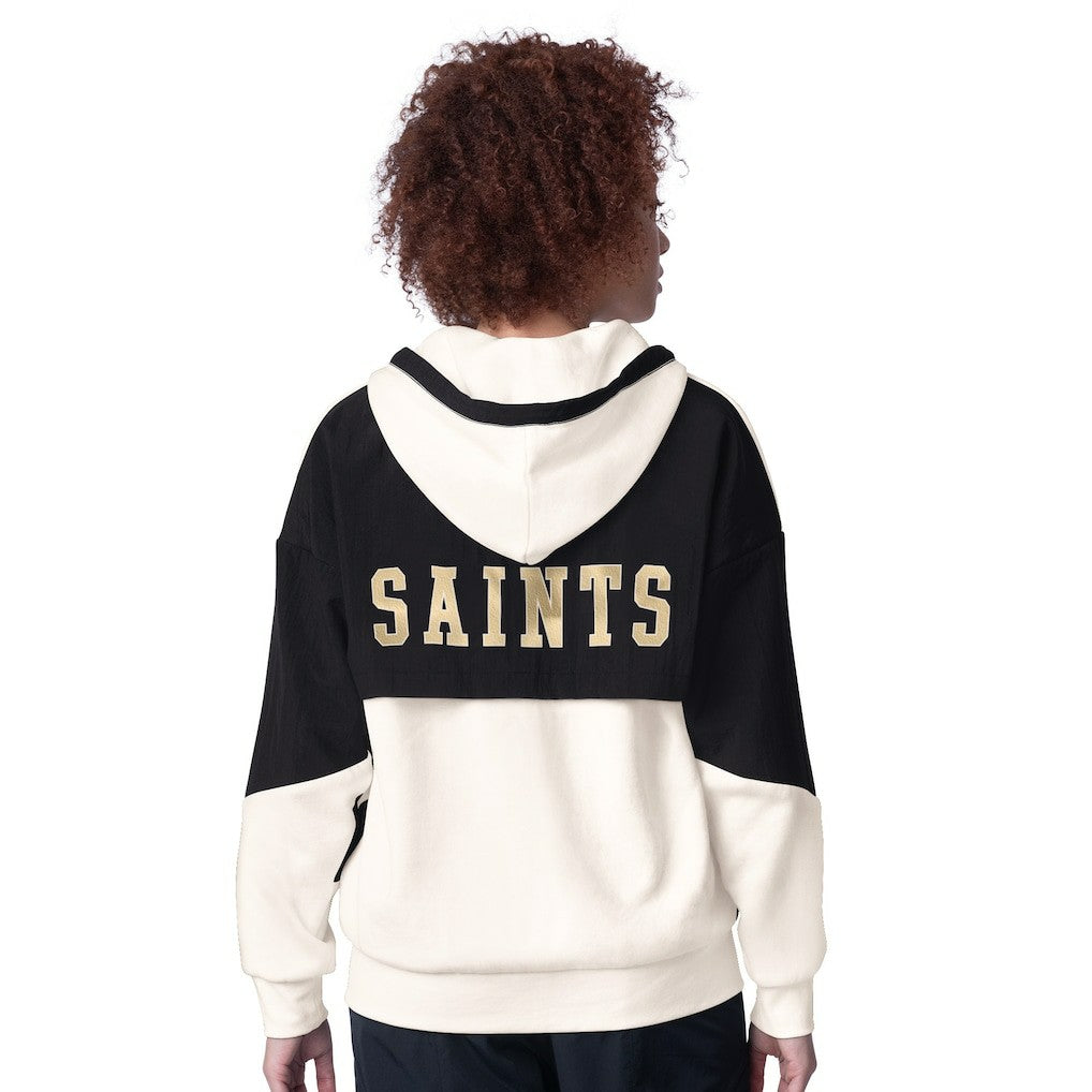 New Orleans Saints Starter Women's Scrimmage Full-Zip Hoodie White | NFL