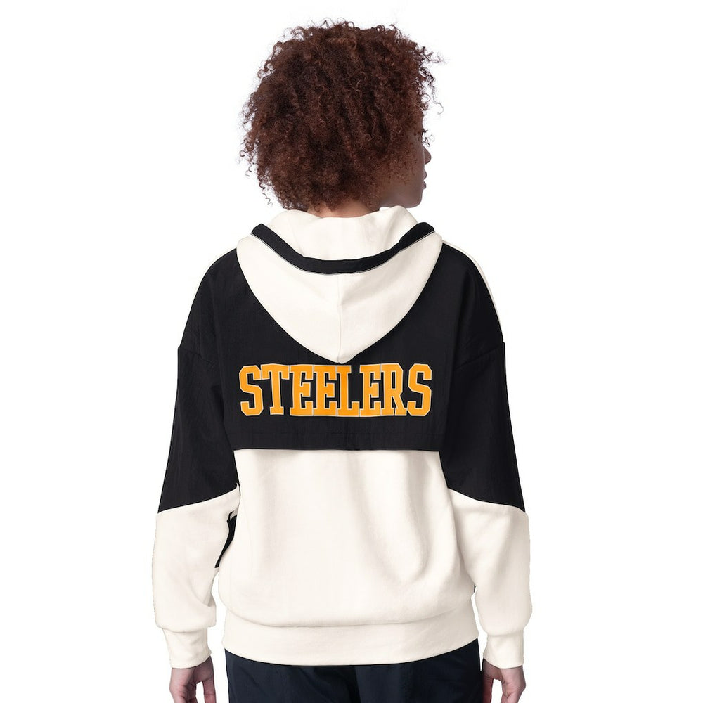 Pittsburgh Steelers Starter Women's Scrimmage Full-Zip Hoodie White | NFL