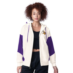 Minnesota Vikings Starter Women's Scrimmage Full-Zip Hoodie White | NFL