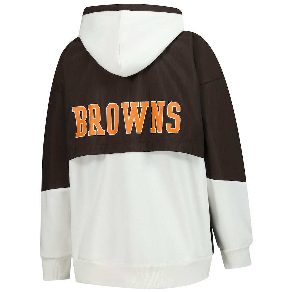 Cleveland Browns Starter Women's Scrimmage Full-Zip Hoodie White | NFL