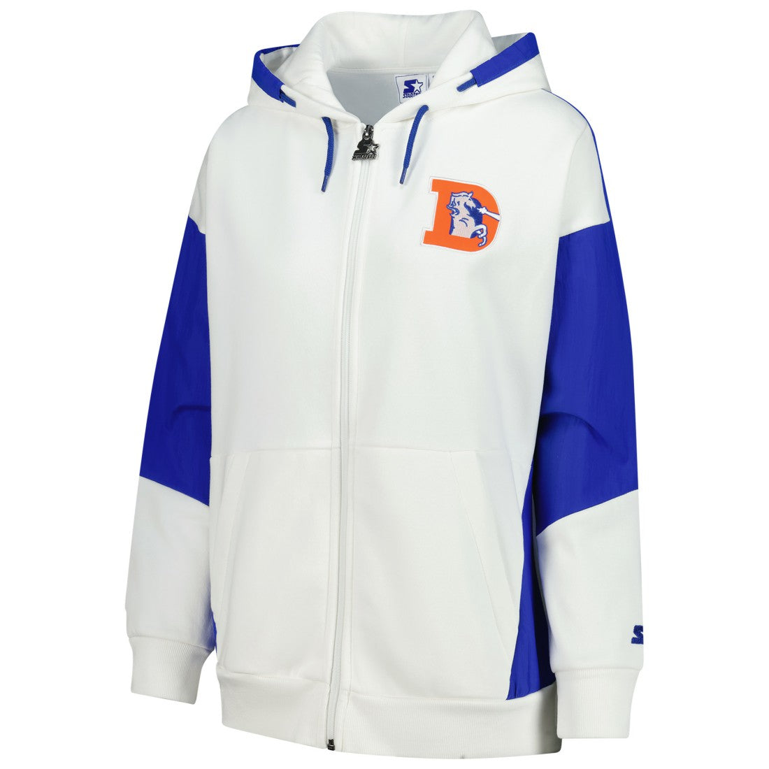 Denver Broncos Starter Women's Scrimmage Full-Zip Hoodie White | NFL