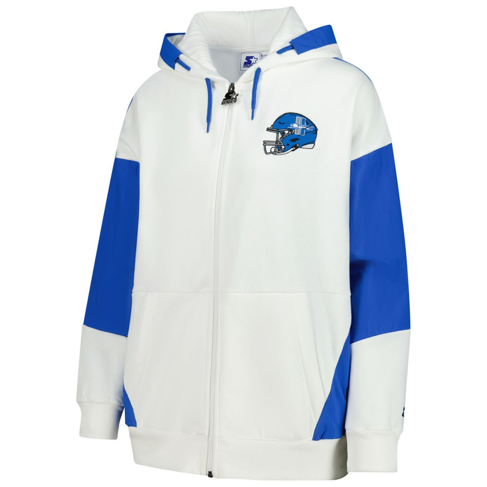 Detroit Lions Starter Women's Scrimmage Full-Zip Hoodie White | NFL