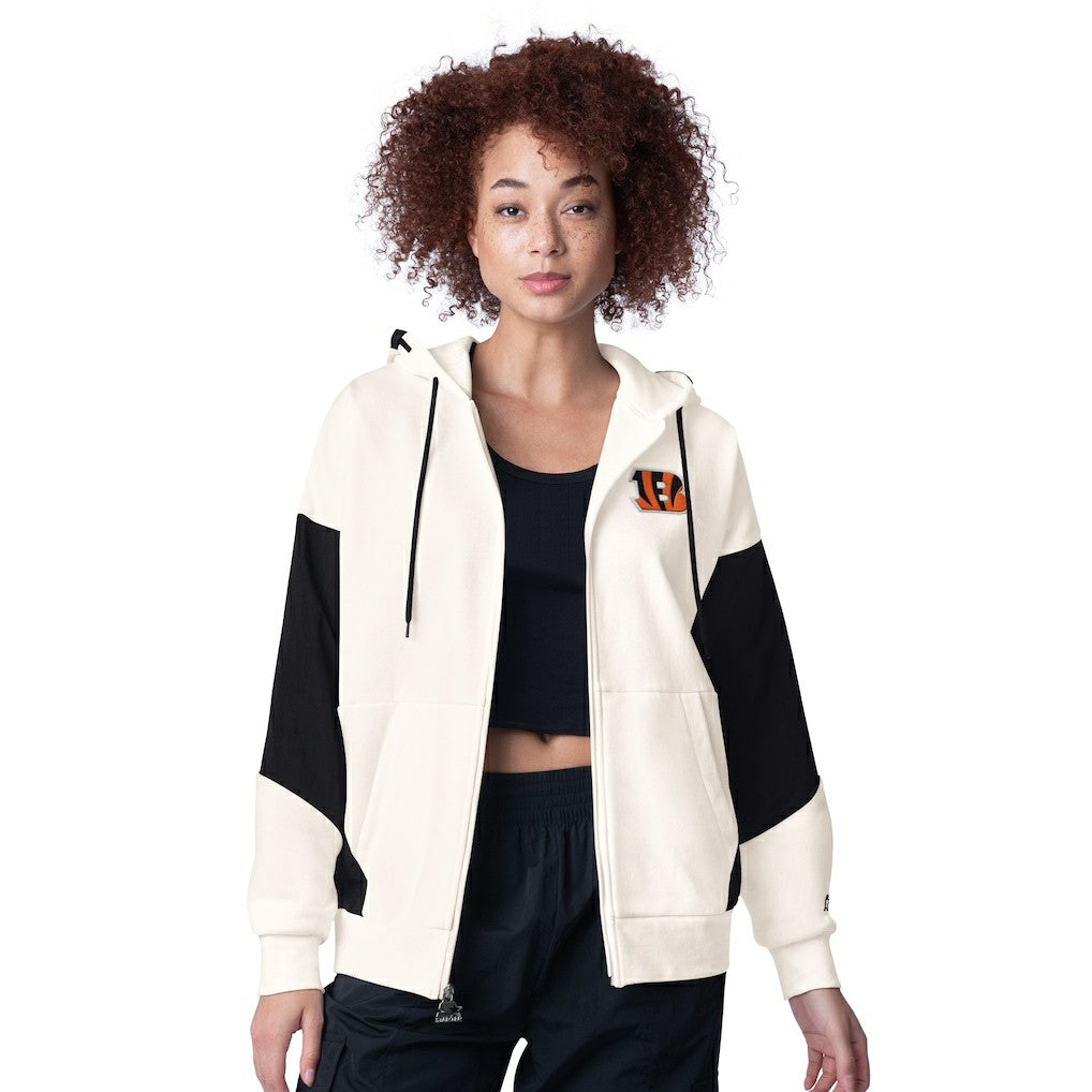 Cincinnati Bengals Starter Women's Scrimmage Full-Zip Hoodie White | NFL