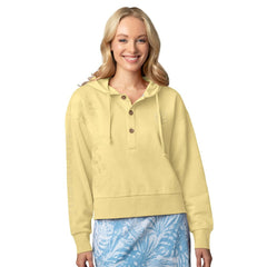 Pittsburgh Steelers Margaritaville Women's Island Dream Solid Pullover Hoodie Yellow | NFL