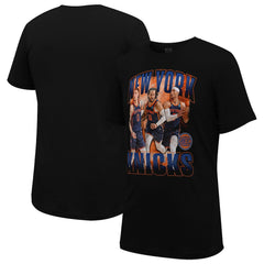 Jalen Brunson, Donte DiVincenzo & Josh Hart New York Knicks Stadium Essentials Unisex Trio T-Shirt Black - NBA
