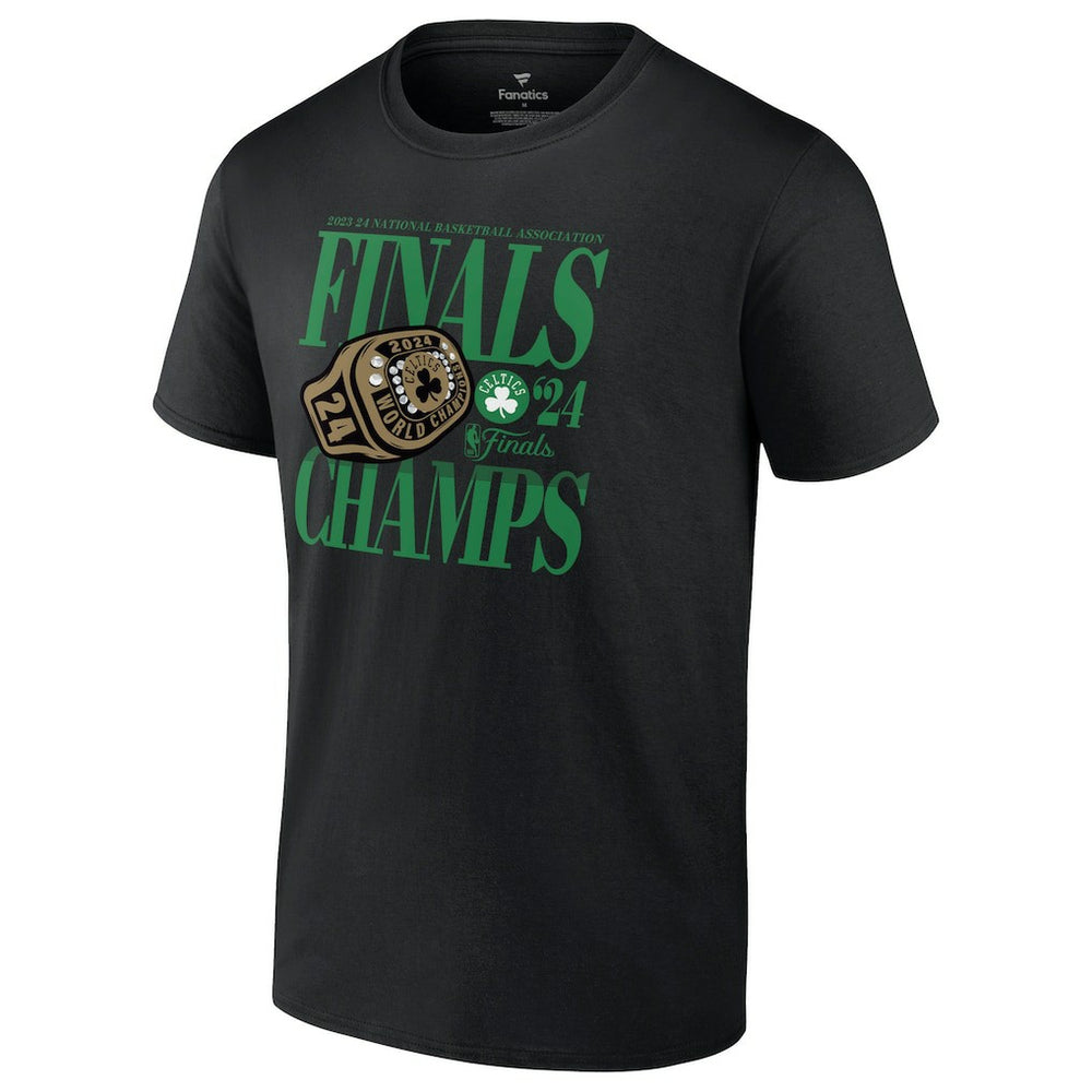 Boston Celtics 2024 NBA Finals Champions Ball Screen Ring T-Shirt Black - NBA