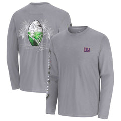 New York Giants Oasis Endzone Lux Long Sleeve T-Shirt Gray | Tommy Bahama