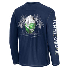 Houston Texans Oasis Endzone Lux Long Sleeve T-Shirt Blue | Tommy Bahama