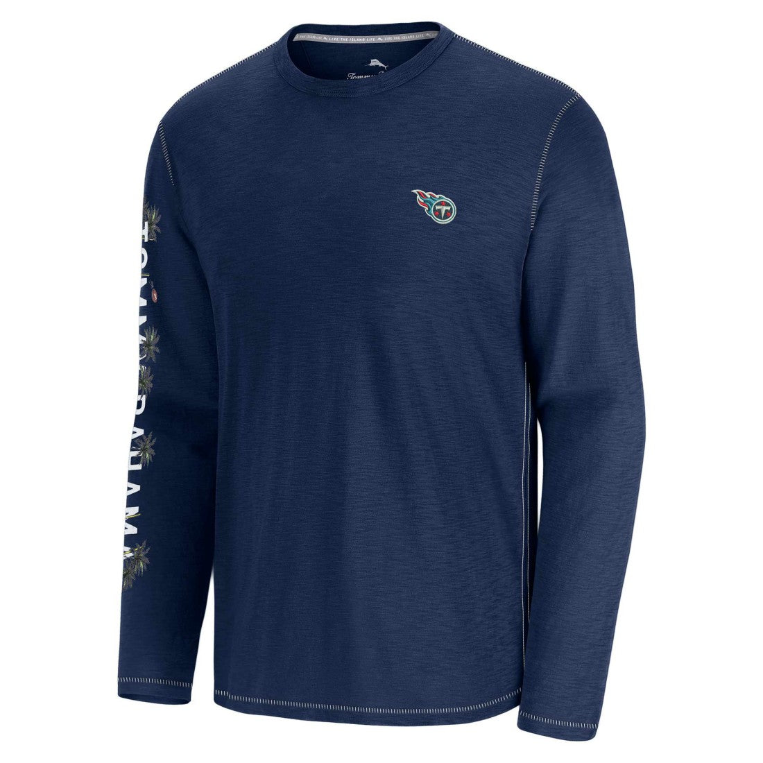 Tennessee Titans Oasis Endzone Lux Long Sleeve T-Shirt Blue | Tommy Bahama