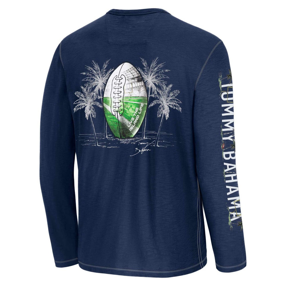 Tennessee Titans Oasis Endzone Lux Long Sleeve T-Shirt Blue | Tommy Bahama