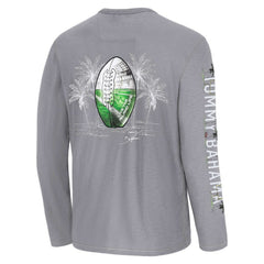 Minnesota Vikings Oasis Endzone Lux Long Sleeve T-Shirt Gray | Tommy Bahama