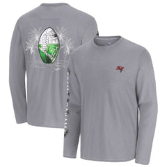 Tampa Bay Buccaneers Oasis Endzone Lux Long Sleeve T-Shirt Gray | Tommy Bahama