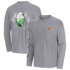 Cleveland Browns Oasis Endzone Lux Long Sleeve T-Shirt Gray | Tommy Bahama
