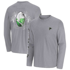 Atlanta Falcons Oasis Endzone Lux Long Sleeve T-Shirt Gray | Tommy Bahama