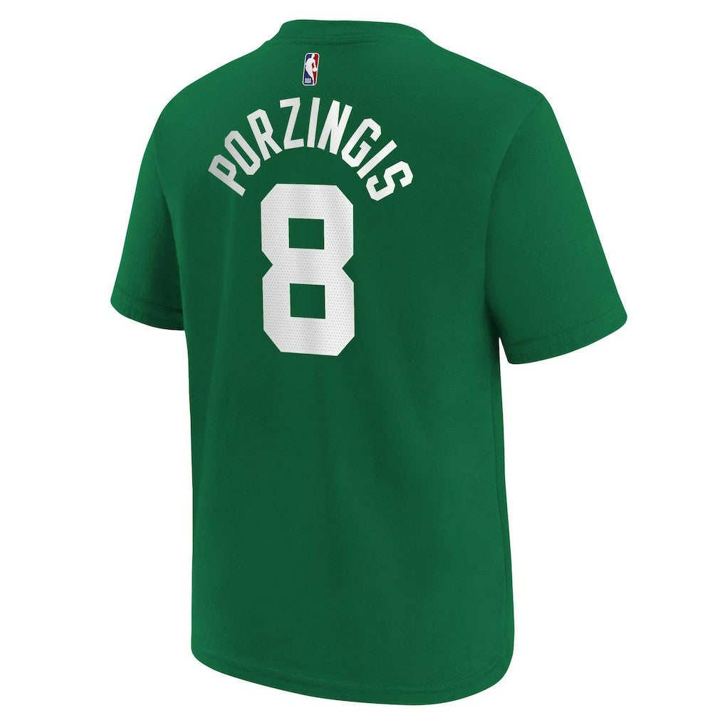 Kristaps Porzingis Boston Celtics Youth Icon Name & Number T-Shirt Kelly Green - NBA