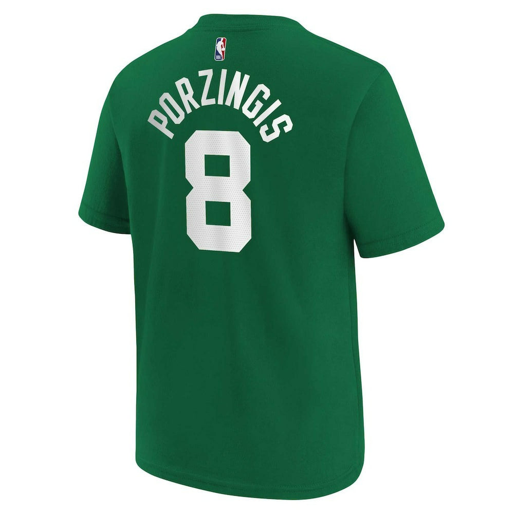 Kristaps Porzingis Boston Celtics Youth Icon Name & Number T-Shirt Kelly Green - NBA