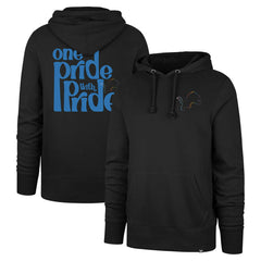 Detroit Lions '47 Pride Headline Pullover Hoodie Black | 47 brand