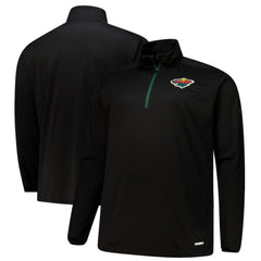 Minnesota Wild Fanatics Big & Tall Authentic Pro Quarter-Zip Top - Black - NHL