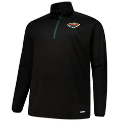 Minnesota Wild Fanatics Big & Tall Authentic Pro Quarter-Zip Top - Black - NHL