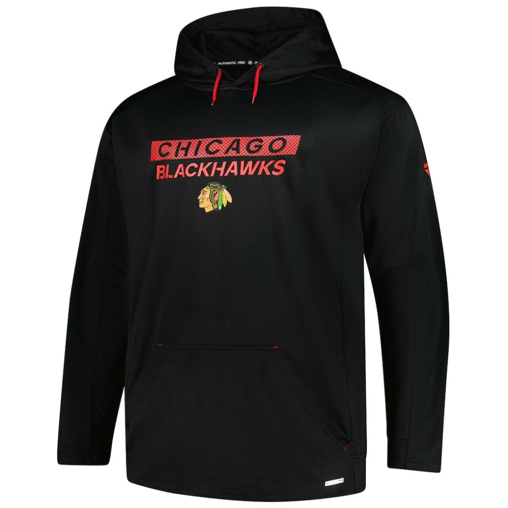 Chicago Blackhawks Fanatics Authentic Pro Big & Tall Pullover Hoodie - Black - NHL