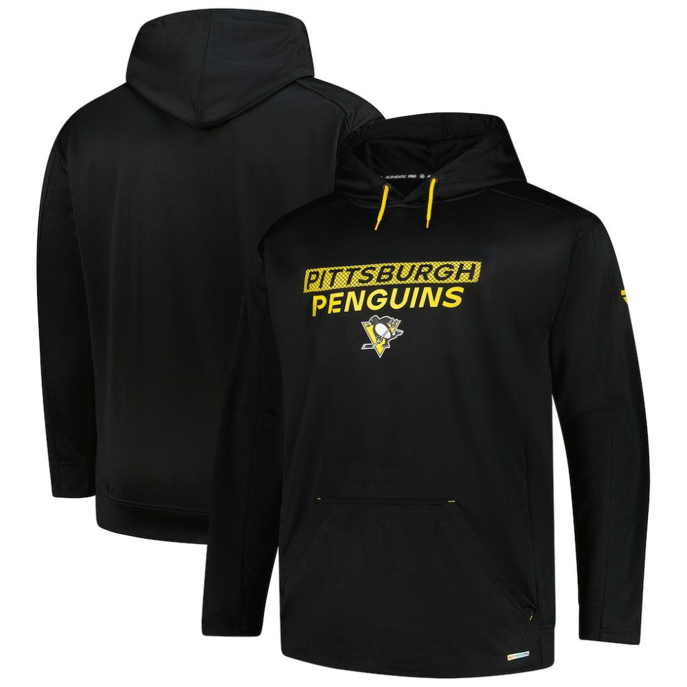 Pittsburgh Penguins Fanatics Authentic Pro Big & Tall Pullover Hoodie - Black - NHL