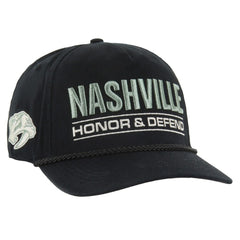 Nashville Predators '47 OHT Military Appreciation Homeland Honor and Defend Hitch Adjustable Hat - Black - NHL