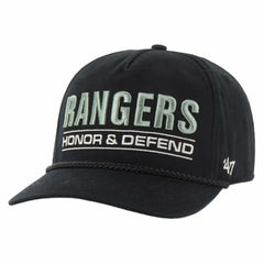 New York Rangers '47 OHT Military Appreciation Homeland Honor and Defend Hitch Adjustable Hat - Black - NHL