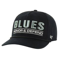 St. Louis Blues '47 OHT Military Appreciation Homeland Honor and Defend Hitch Adjustable Hat - Black - NHL