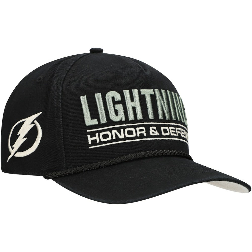 Tampa Bay Lightning '47 OHT Military Appreciation Homeland Honor and Defend Hitch Adjustable Hat - Black - NHL