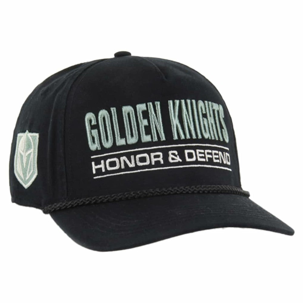 Vegas Golden Knights '47 OHT Military Appreciation Homeland Honor and Defend Hitch Adjustable Hat - Black - NHL