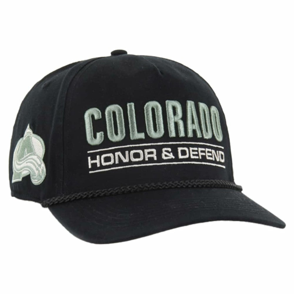 Colorado Avalanche '47 OHT Military Appreciation Homeland Honor and Defend Hitch Adjustable Hat - Black - NHL