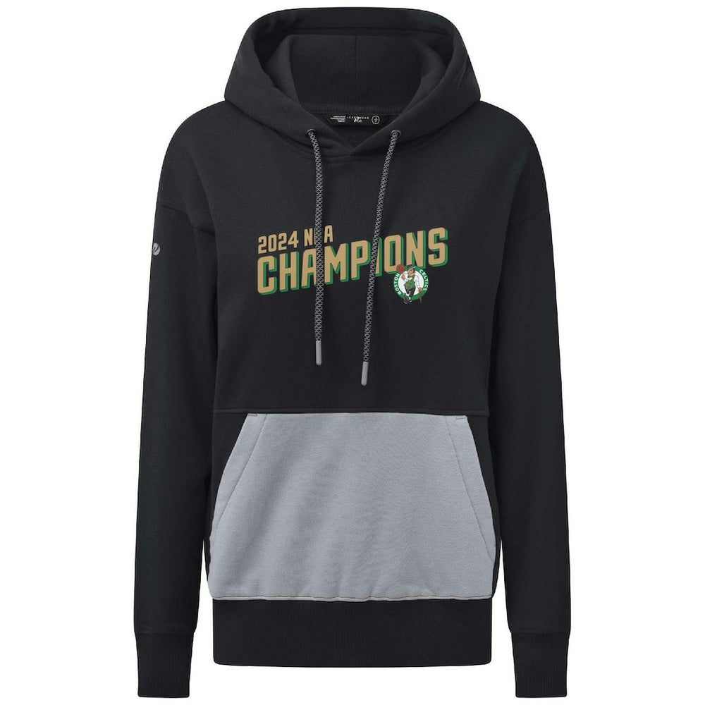 Boston Celtics Levelwear Women's 2024 NBA Finals Champions Bonfire Pullover Hoodie Black - NBA