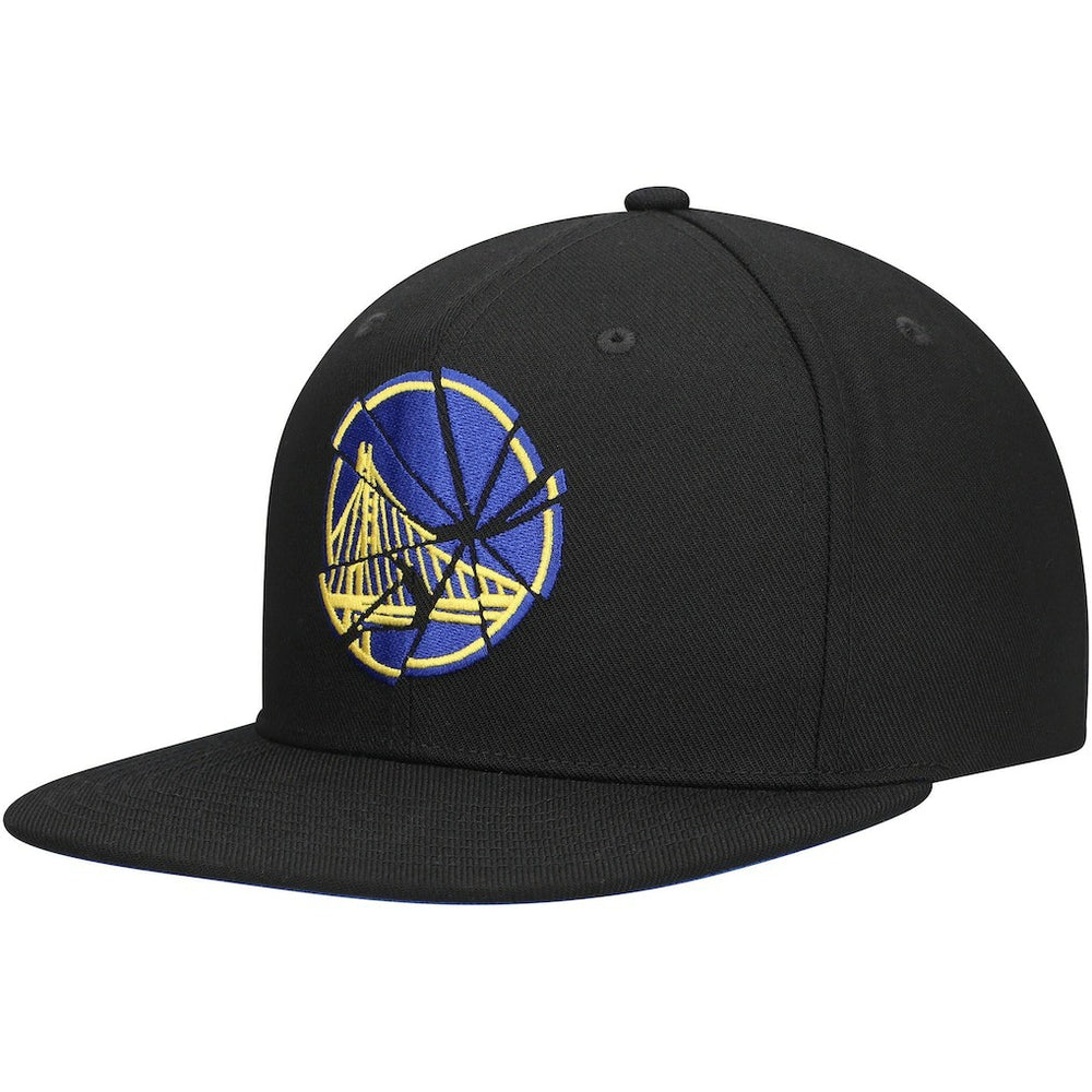 Golden State Warriors Shattered Snapback Hat Black - NBA